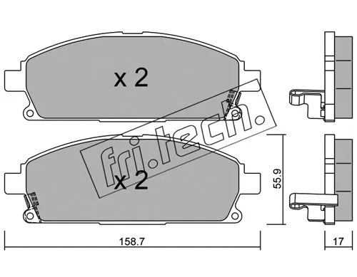 Brake Pad Set, disc brake (421.1)