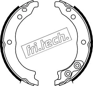 Brake Shoe Set, parking brake (1034.113)