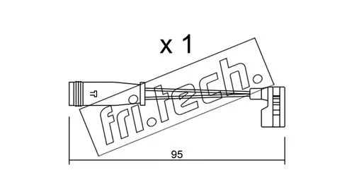 Warning Contact, brake pad wear (SU.164)