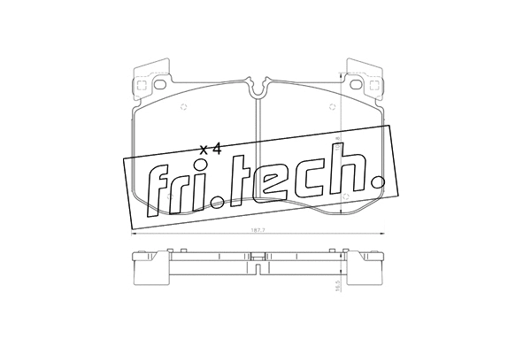 Brake Pad Set, disc brake (1308.0)