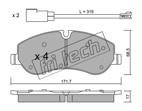 Brake Pad Set, disc brake (1006.0)