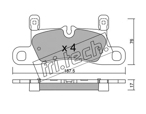 Brake Pad Set, disc brake (974.3)
