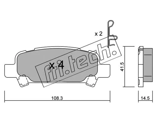 Brake Pad Set, disc brake (429.0)