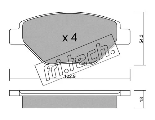 Brake Pad Set, disc brake (559.0)
