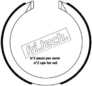 Brake Shoe Set, parking brake (1027.008)