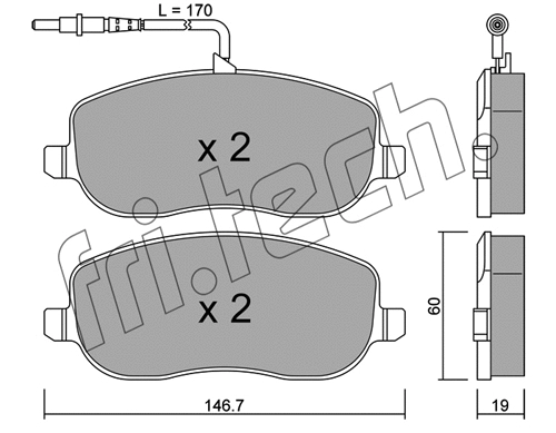 Brake Pad Set, disc brake (546.0)