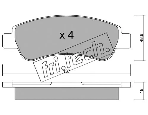 Brake Pad Set, disc brake (726.0)