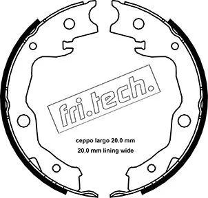 Brake Shoe Set, parking brake (1115.322)