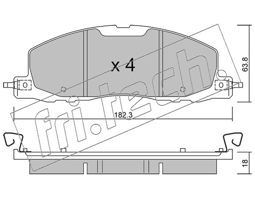 Brake Pad Set, disc brake (1330.0)