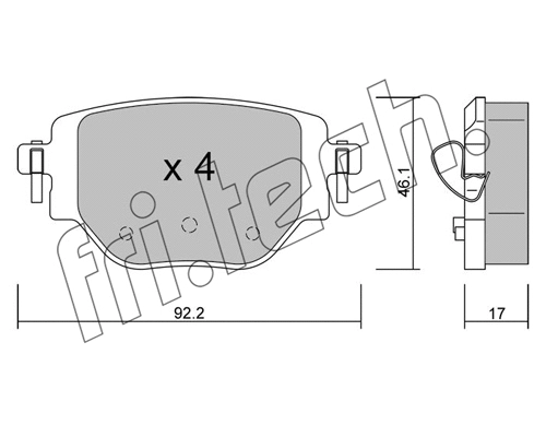 Brake Pad Set, disc brake (1246.0)