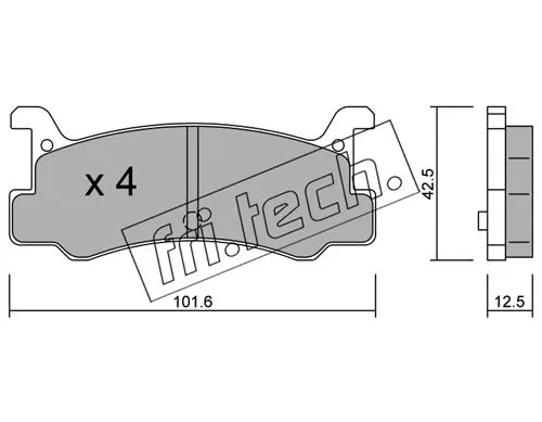 Brake Pad Set, disc brake (398.0)