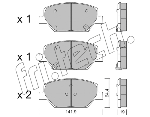 Brake Pad Set, disc brake (1178.0)