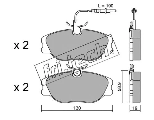 Brake Pad Set, disc brake (074.4)