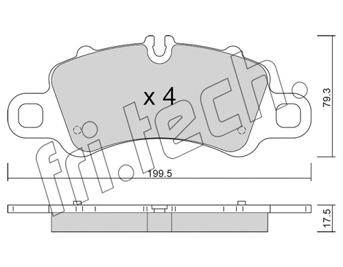Brake Pad Set, disc brake (1254.0)