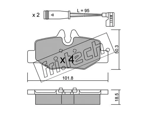 Brake Pad Set, disc brake (592.0W)