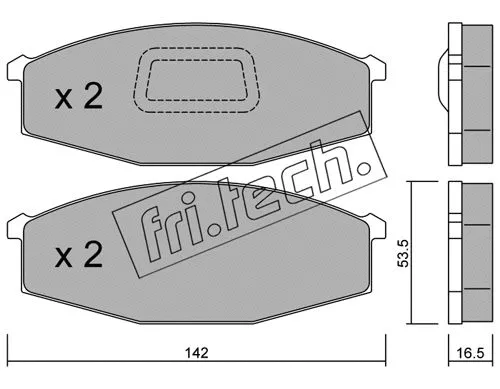 Brake Pad Set, disc brake (112.1)