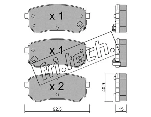 Brake Pad Set, disc brake (831.0)
