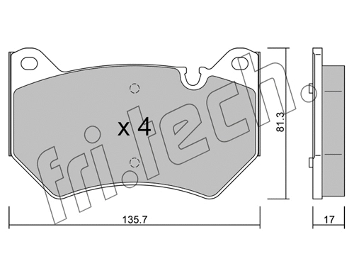 Brake Pad Set, disc brake (1170.0)