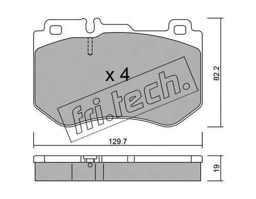 Brake Pad Set, disc brake (1042.0)