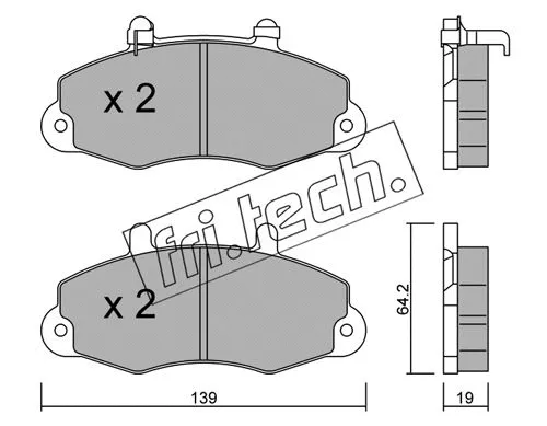 Brake Pad Set, disc brake (201.1)