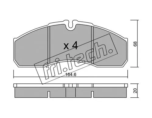 Brake Pad Set, disc brake (594.3)