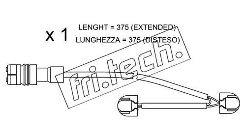Warning Contact, brake pad wear (SU.267)