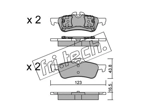 Brake Pad Set, disc brake (572.0)