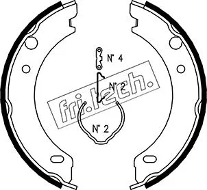 Brake Shoe Set, parking brake (1127.271K)