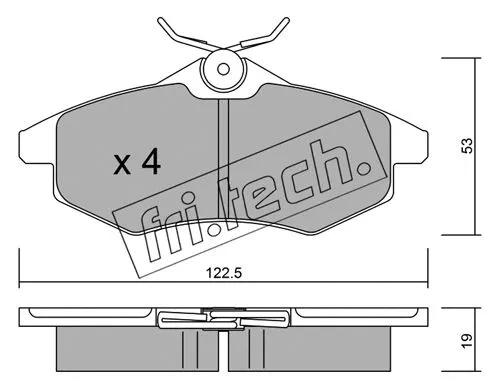 Brake Pad Set, disc brake (337.0)