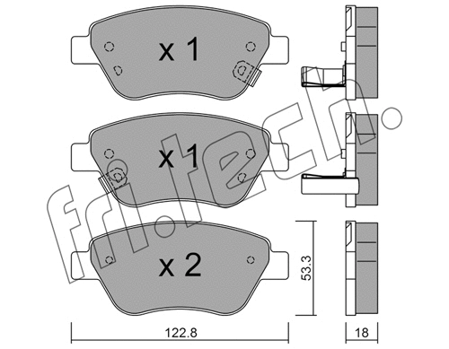 Brake Pad Set, disc brake (330.4)
