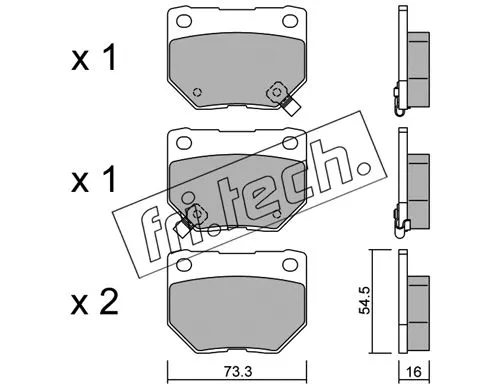 Brake Pad Set, disc brake (517.0)