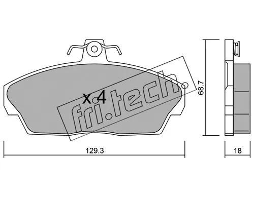 Brake Pad Set, disc brake (177.1)