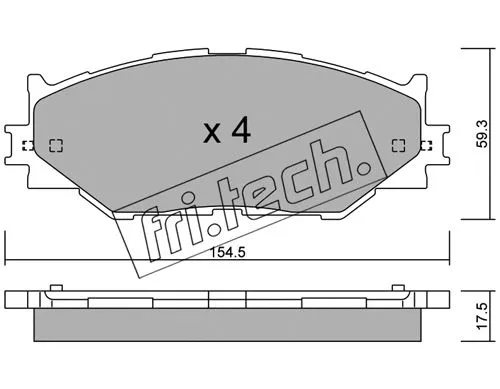 Brake Pad Set, disc brake (776.0)