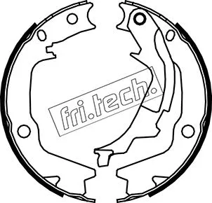 Brake Shoe Set, parking brake (1046.222)