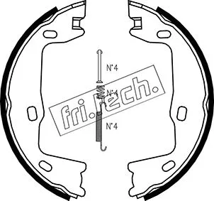 Brake Shoe Set, parking brake (1073.159K)