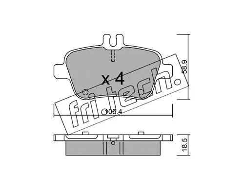 Brake Pad Set, disc brake (982.0)