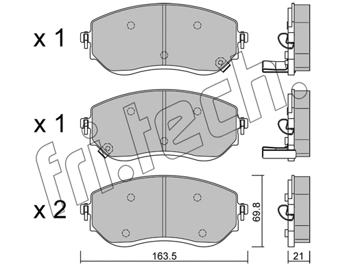 Brake Pad Set, disc brake (1191.0)