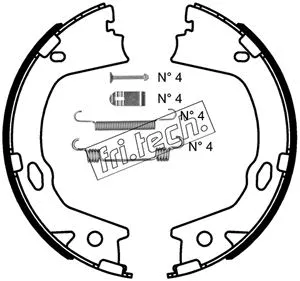 Brake Shoe Set, parking brake (1046.228K)