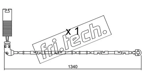 Warning Contact, brake pad wear (SU.113)