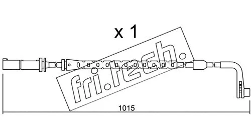 Warning Contact, brake pad wear (SU.221)