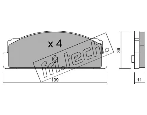 Brake Pad Set, disc brake (088.0)