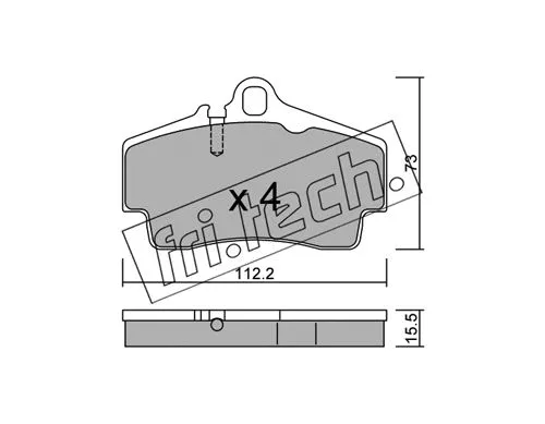 Brake Pad Set, disc brake (674.0)