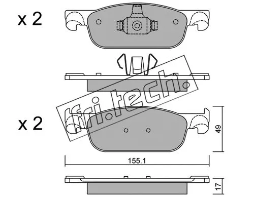Brake Pad Set, disc brake (1109.0)