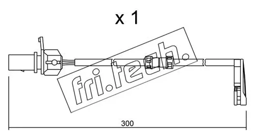 Warning Contact, brake pad wear (SU.292)