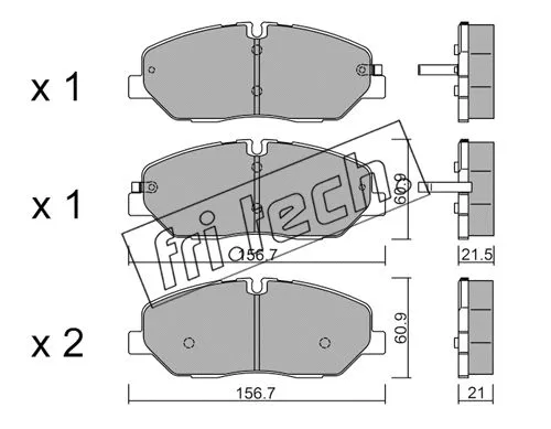 Brake Pad Set, disc brake (1094.0)