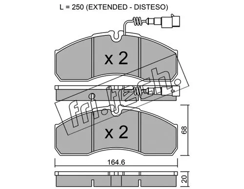 Brake Pad Set, disc brake (594.7)