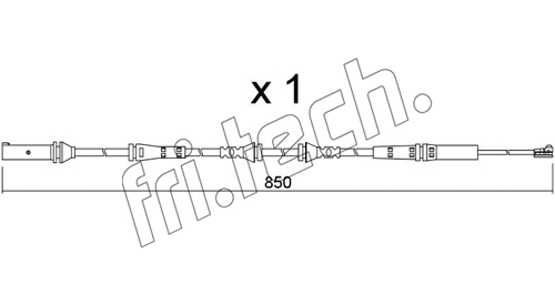 Warning Contact, brake pad wear (SU.366)