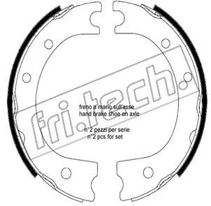 Brake Shoe Set, parking brake (1253.704)