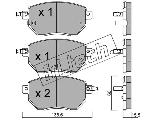 Brake Pad Set, disc brake (757.0)