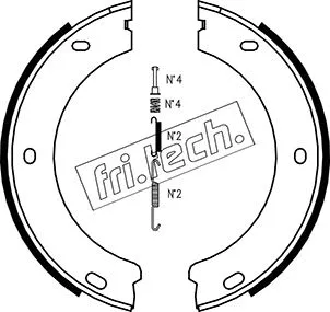 Brake Shoe Set, parking brake (1079.188K)